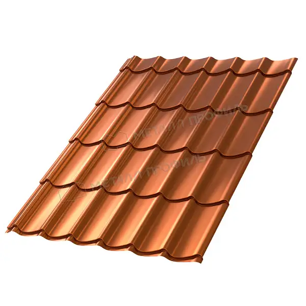 Металлочерепица Ламонтерра AGNETA 0,5 мм Copper (Медный) Металл Профиль