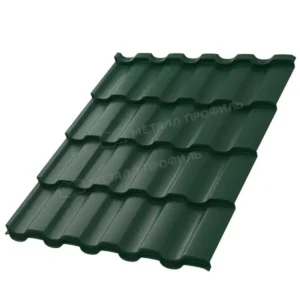 Металлочерепица Монтекристо NormanMP 0,5 мм RAL 6005 (Зелёный мох) Металл Профиль