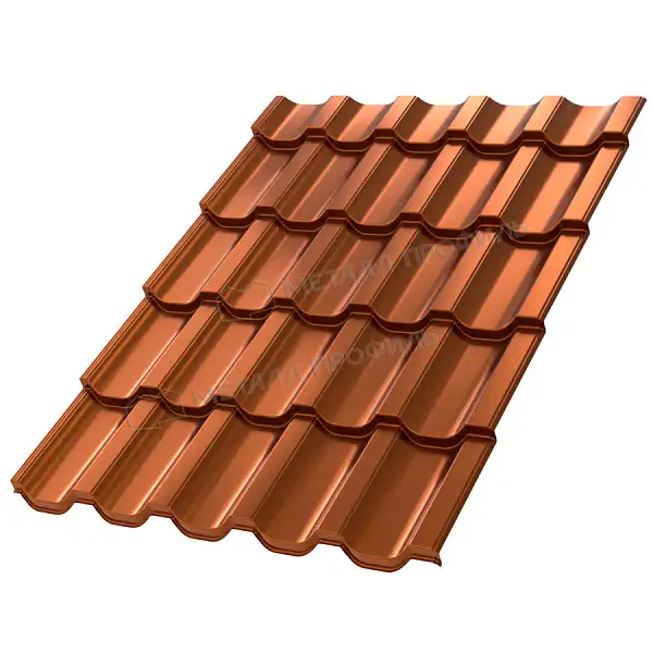 Металлочерепица Трамонтана AGNETA 0,5 мм Copper (Медный) Металл Профиль